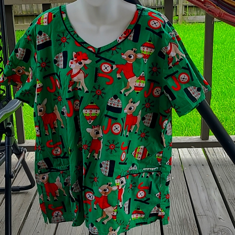 Rudolph scrub top